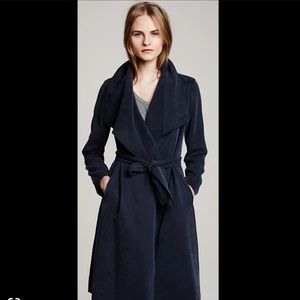 Club Monaco ‘Gideon’ Shawl Collar Navy Trench Coat